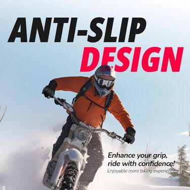 Зимові рукавички LERWAY з сенсорним екраном, чорні, для чоловіків та жінок, неслизькі, вітронепроникні, для спорту, бігу, їзди, гірського велосипеда, альпінізму, походів, водонепроникні (Чорний)