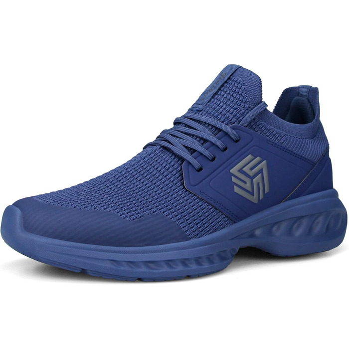 Чоловічі кросівки для ходьби та бігу Slip-On, не слизькі, дихаючі, легкі, для залу, темно-синій (41 EU)