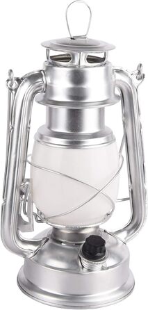 Ліхтар намету ChiliTec LED, вінтажний дизайн, регулювання яскравості, сріблястий, 23 см