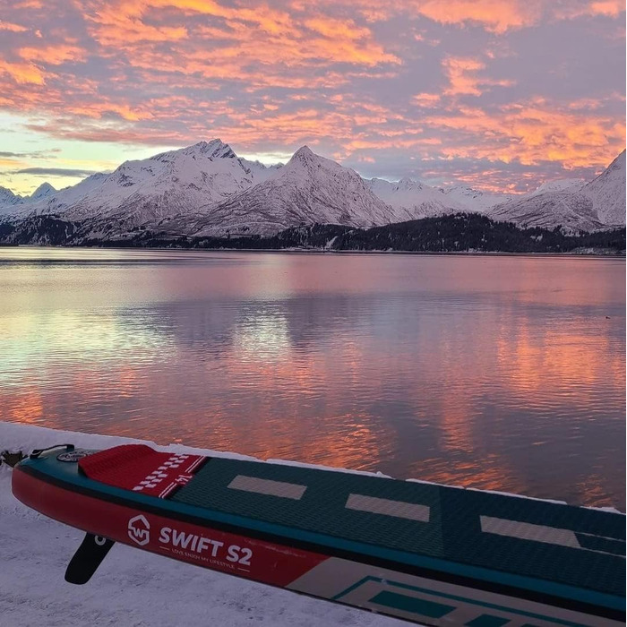 Надувне SUP-борд WOWSEA Swift-Serie: стабільний та довговічний, з кріпленням для камери, для занять спортом та відпочинку на воді