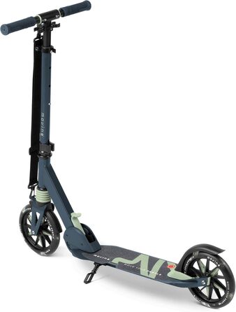 Електросамокат Movino City Light для дітей та підлітків, синій/оливковий: з амортизатором, колеса 180мм, регульований кермо