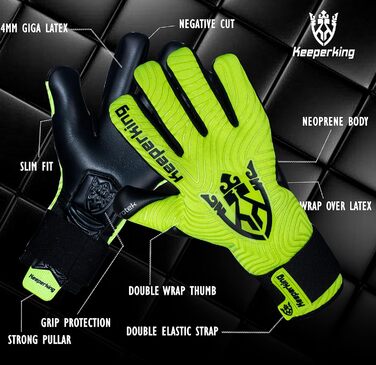 Воротарські рукавички для дорослих футболу, професійні Premier Grip 4мм, щільна посадка, різні розміри та кольори, унісекс