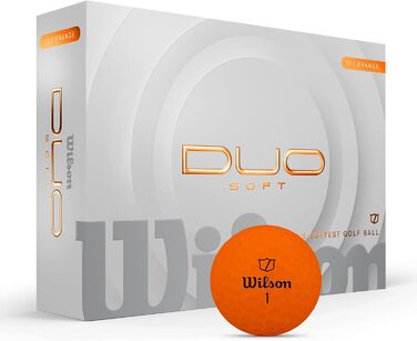 Гольф м'ячі Wilson Duo Soft, білий/червоний/оранжевий
