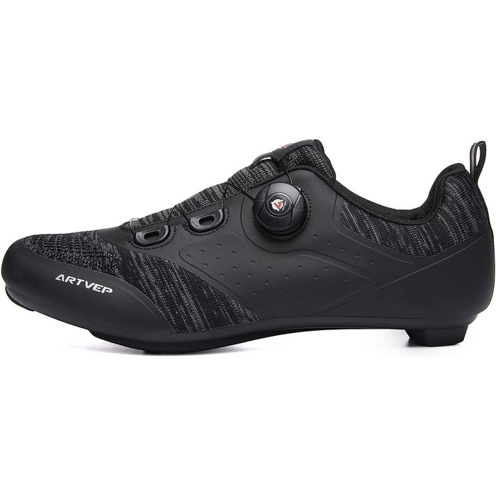 Велотуфлі для чоловіків та жінок: MTB, шосе, сумісні з Peloton та Look ARC Delta. Lock-система Look SPD SPD-SL Delta. Розмір 44 EU, чорний колір