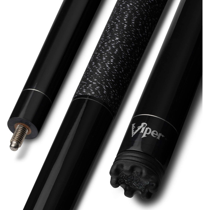 Viper Jump Shot/Break 3-Piece Біліардна/Полотняна Кий, Чорний, 19 унцій