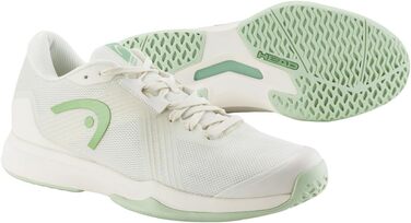 Жіночі тенісні кросівки HEAD Sprint Team 4.0, 36 EU, білий/світло-зелений