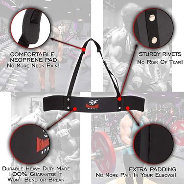 Armageddon Sports ізолятор для біцепса Arm Blaster Curl + преміальні лямки для тяги, тренажер для ізоляції біцепса та трицепса, підтримка для фітнес-тренувань
