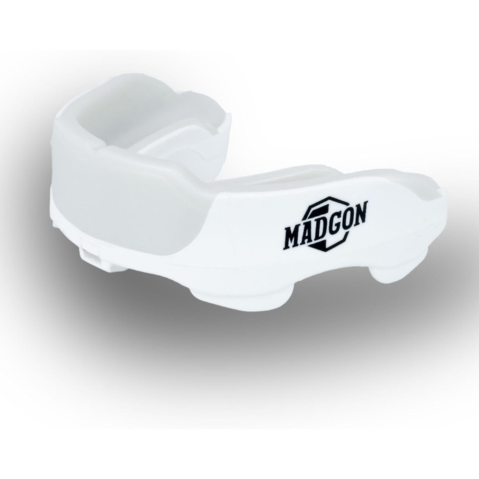 Капа для захисту зубів MADGON Premium для боксу, MMA, хокею - біла, з кейсом