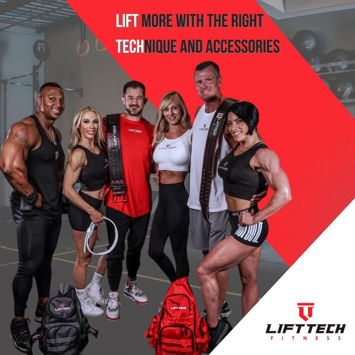 Шкіряний пояс для важкої атлетики Lift Tech Fitness 10,2 см, універсальний для жінок і чоловіків, для присідань, станового тягу, пауерліфтингу та силових тренувань