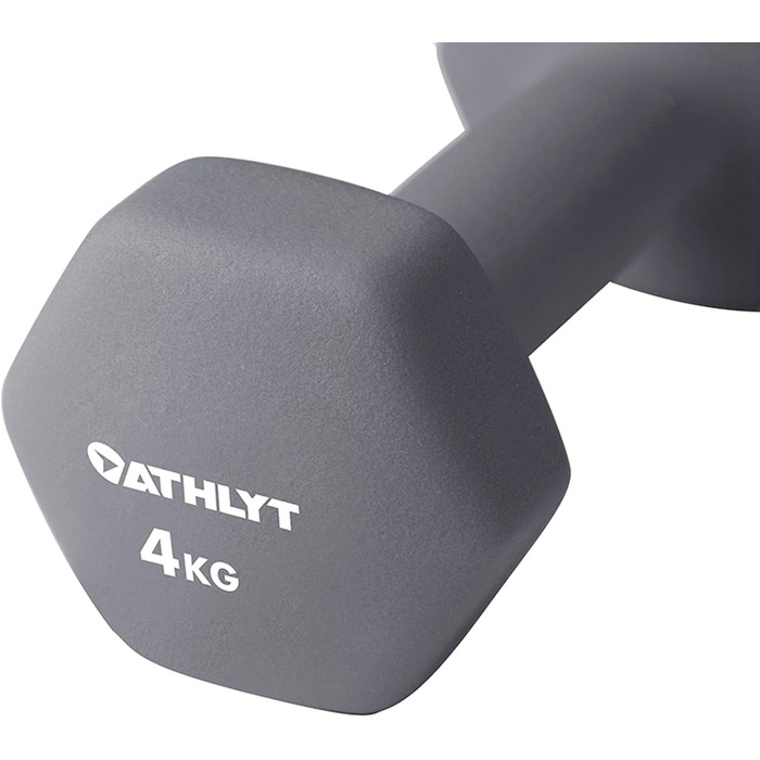 Гантелі неопренові Athlyt 2 x 4 кг – фітнес ваги для тренувань