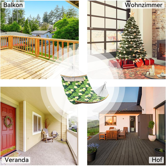 Гамак великий для 2 осіб на відкритий простір, 3м, з м'якою тканиною, складаний, з подушкою, сумка, до 204 кг, зелений