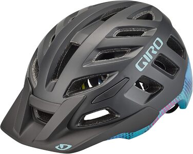 Велошолом Giro Radix для жінок, All Mountain MTB, матовий чорний/бірюзовий, 2022