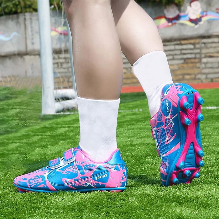 Дитячі футбольні бутси для хлопчиків та дівчаток, унісекс, рожеві, 28-37 EU