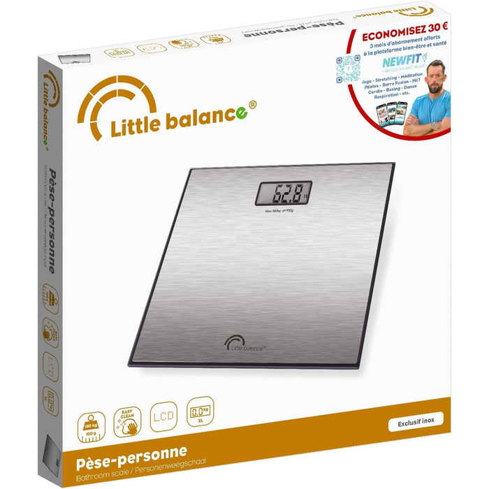 Ваги підлогові Little Balance 8159, електронні, чорні