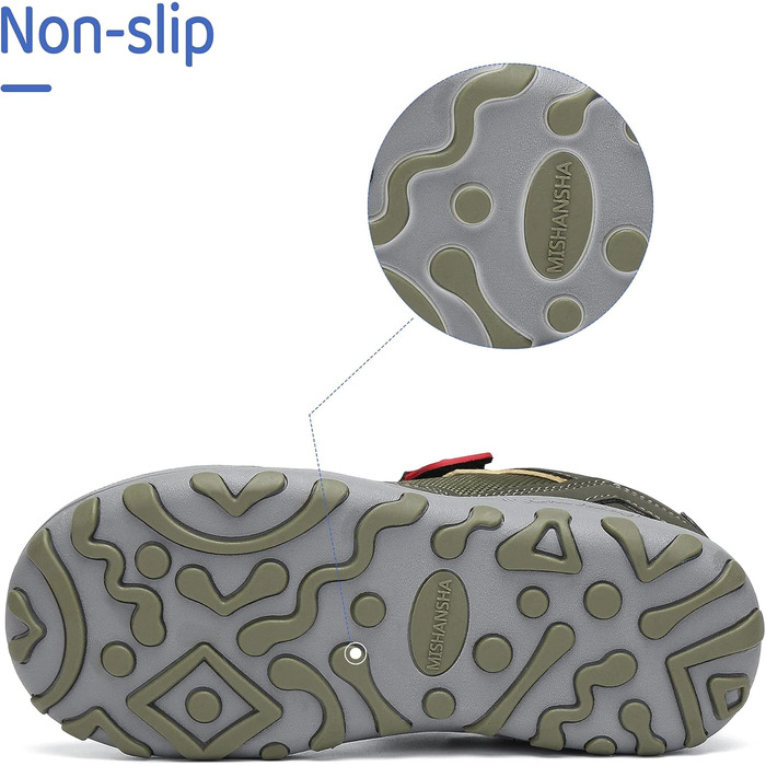 Дитячі трекінгові кросівки Mishansha для активного відпочинку: легкі, зручні, зелені (37 EU)