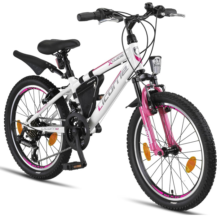 Гірський велосипед Licorne Bike Premium 20 дюймів, 18/21 швидкостей, для дівчат, хлопців, жінок і чоловіків
