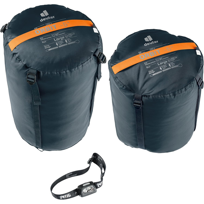 Спальний мішок Deuter Orbit -5° EL (Extra Long) - Колір Chestnut-Ink, ліва блискавка