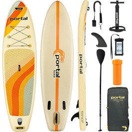 Надувний SUP-борд Portal Stand Up Paddle Board 10'6' (320 см) з аксесуарами: насос, весло, лінія, фініс, сумка, чохол для телефону