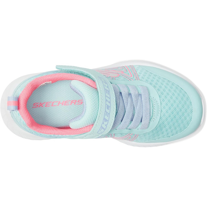 Кросівки Skechers Microspec Bold Delight для дівчаток (31 EU, Аква Роза)