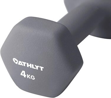 Гантелі неопренові Athlyt 2 x 4 кг – фітнес ваги для тренувань