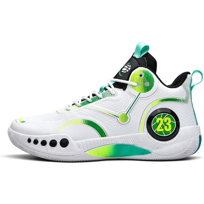 Баскетбольні кросівки для чоловіків та жінок, високі, антиковзаючі, для занять спортом та ходьби, розмір 37 EU, зелені