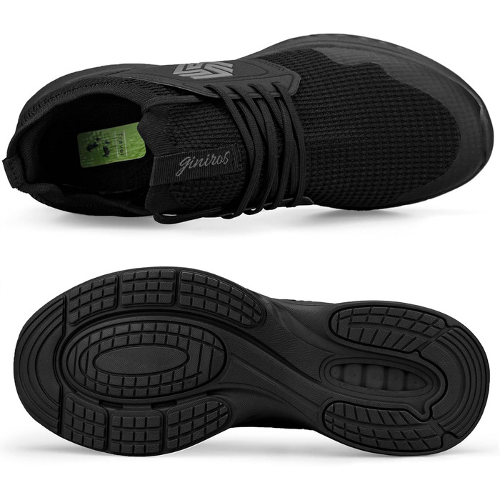 Чоловічі кросівки для бігу та занять спортом: біг, теніс, фітнес, повсякденне носіння. Розмір 40 EU, чорний колір. Легкі, дихаючі, для активного відпочинку та занять спортом.