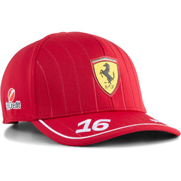 Кепка PUMA Scuderia Ferrari F1 2025 Charles Leclerc - червона, універсальний розмір