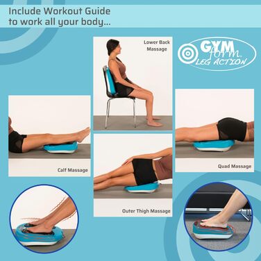 Електричний масажер для ніг Gymform Leg Action Platinum з кремом, відновлення суглобів, покращення кровообігу, шіацу масаж, догляд та релакс для стоп