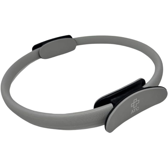 Кільце для пілатесу ATC Handels GmbH 38 см з нековзними ручками - тренажер для пресу, йоги та фітнесу, сірий
