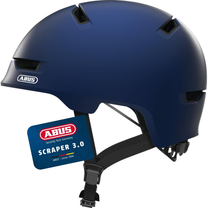 Велосипедний шолом ABUS Stadthelm Scraper 3.0, міцний жорсткий корпус