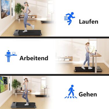 Бігова доріжка Superun Walking Pad 136 кг для дому та офісу, з APP, LCD-дисплеєм і Bluetooth, компактна під стіл