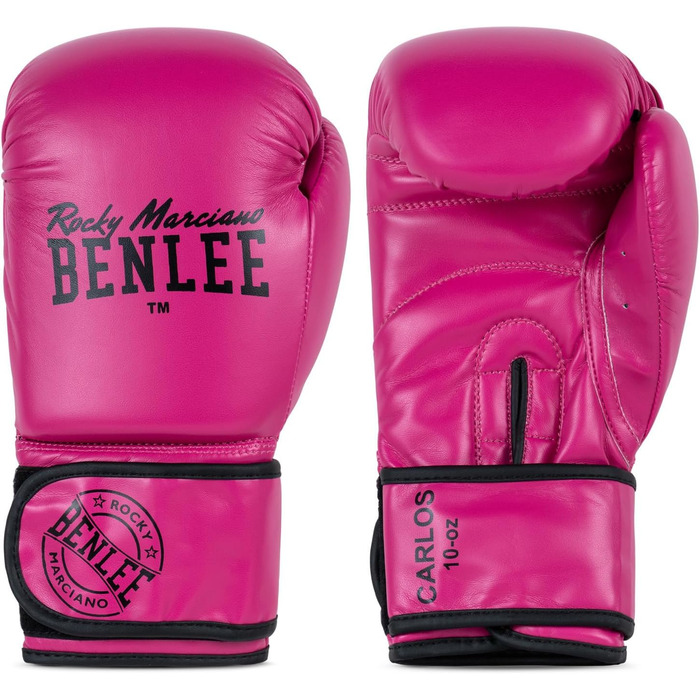 Боксерські рукавички BenLee з екошкіри Carlos (14 oz, Рожеві)