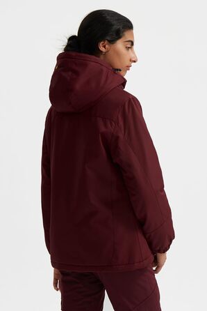 Жіноча гірськолижна куртка GEMYSE, водонепроникна, тепла, вітронепроникна, зимова, червона, XXL