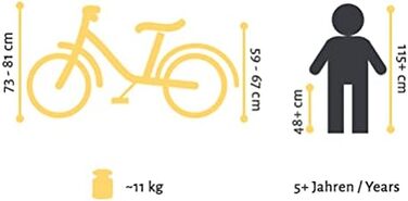 Дитячий велосипед BIKESTAR Classic 18 дюймів для хлопчиків і дівчаток від 5 років