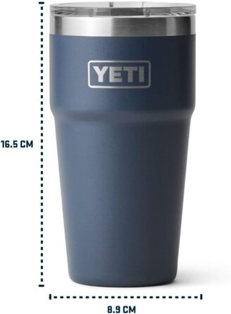 Термокружка YETI Rambler 20 oz (591 ml) з кришкою MagSlider, нержавіюча сталь, вакуумна ізоляція
