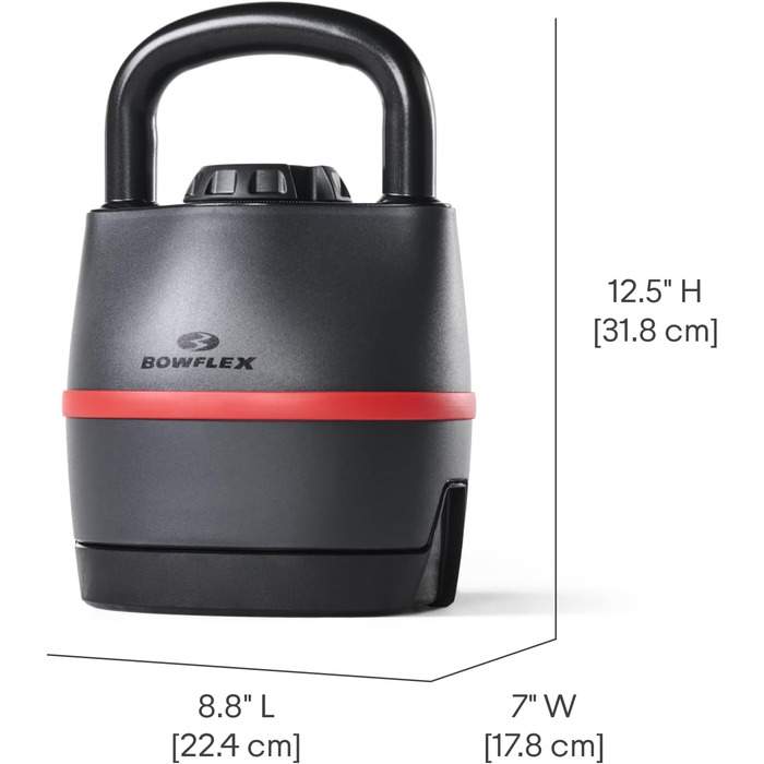 Регульована гантель Bowflex SelectTech, гиря 3.5-18 кг, система змінної ваги