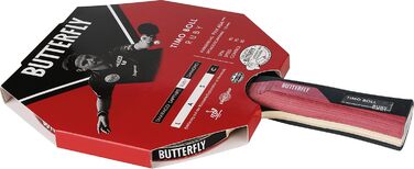 Тенісна ракетка Butterfly Timo Boll Black/Ruby Red для настільного тенісу, рубіново-червона
