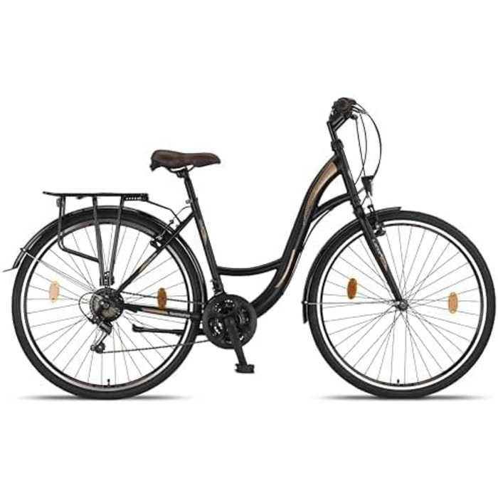 Велосипед Licorne Bike Stella Premium City Bike для міста 20, 24, 26, 28 дюймів, для дівчат, хлопців, жінок і чоловіків, 21/6 швидкостей, голландський сітібайк