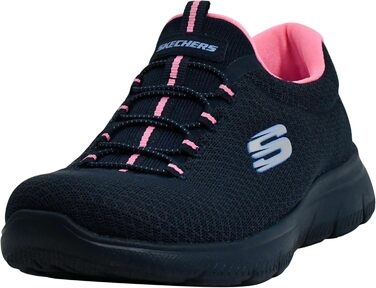 Кросівки Skechers Summits Simply Special для жінок (37.5 EU, широка колодка, темно-синій, рожевий)