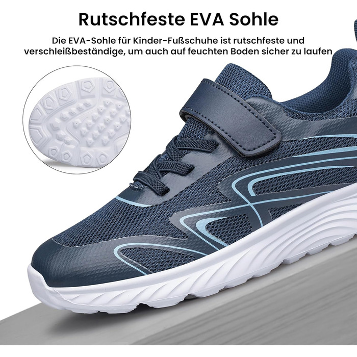 Дитячі кросівки Raoendis для хлопчиків та дівчаток: зручні, дихаючі, для занять спортом та активного відпочинку (26 EU, морська блакить)