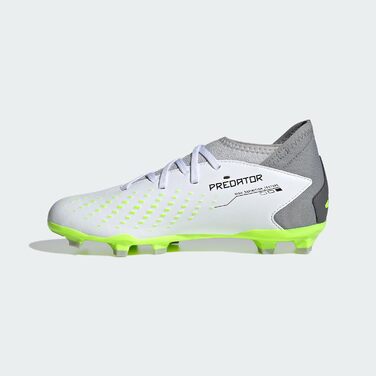 Дитячі футбольні бутси adidas Predator Accuracy.3 FG для жорсткого ґрунту (30.5 EU, білий, чорний, лимонний)