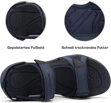 Чоловічі спортивні сандалі DREAM PAIRS Sdsa228m, 47 EU, темно-сині