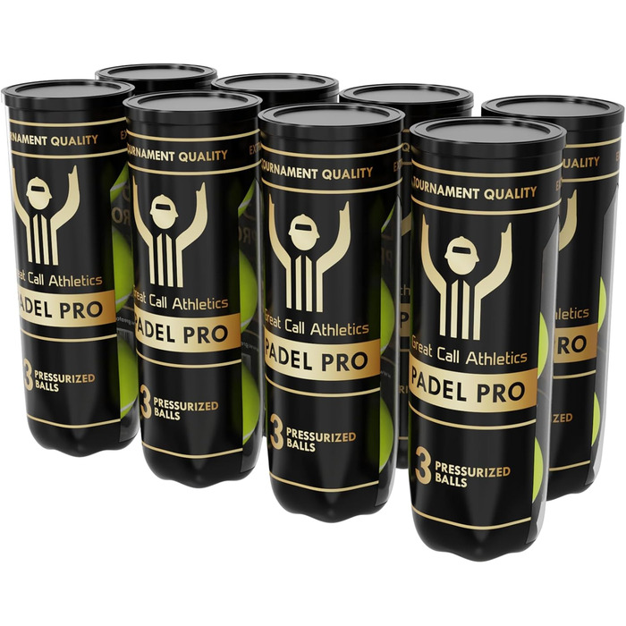 М'ячі для падел-тенісу Great Call Athletics Pro, 3 шт. - професійна якість, для турнірів
