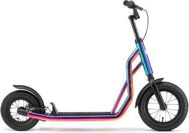 Дитячий самокат STAR SCOOTER з надувними колесами 12/10 дюймів, для міста, від 6-7 років