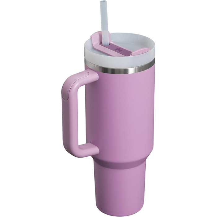 Термочашка Stanley Quencher H2.0 Flowstate з трубочкою 1.2 л, нержавіюча сталь, термобутилка BPA Free, зберігає холод до 48 годин, підходить для посудомийки