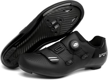 Велосипедні шкарпетки NGARY для чоловіків та жінок: шкарпетки для шосе, сумісні з Peloton, Look SPD, SPD-SL, Delta Lock, дихаючі, для їзди на велосипеді, білі (44 EU, чорний)