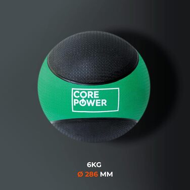 Медичний м'яч Core Power 6 кг для фітнесу, реабілітації та тренувань всього тіла, вага 1-10 кг, професійна якість
