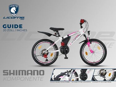 Гірський велосипед Licorne Bike Premium 20 дюймів, 18/21 швидкостей, для дівчат, хлопців, жінок і чоловіків