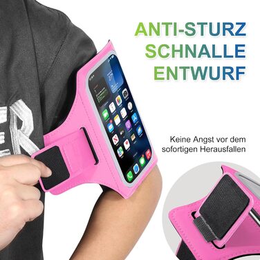 Спортивний браслет EOTW для бігу: тримач для телефону з кишенею для AirPods (5.5-6.0 дюйми)