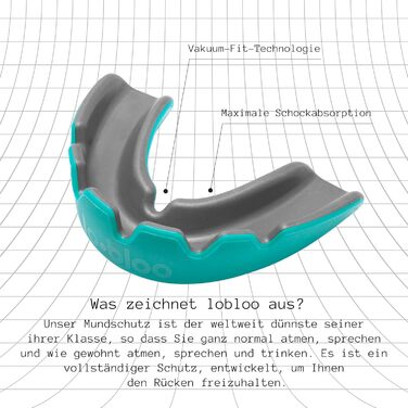 Захисна капа lobloo PRO-FIT для контактних видів спорту, двошарова, без слідів, м'ята, розмір L, для MMA, боксу, хокею, футболу, для дорослих від 14 років